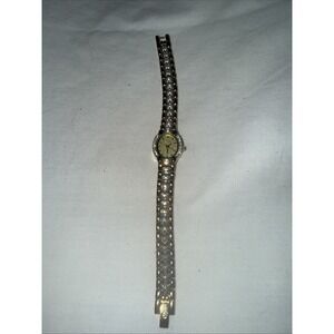 Ladies Elgin Heart Watch With Faux Diamonds A1